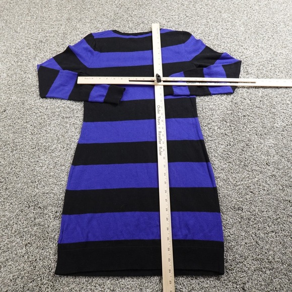Michael Kors Sweater Womens S Blue Black Knit Pullover Tunic Dress Sweatshirt - Picture 6 of 11